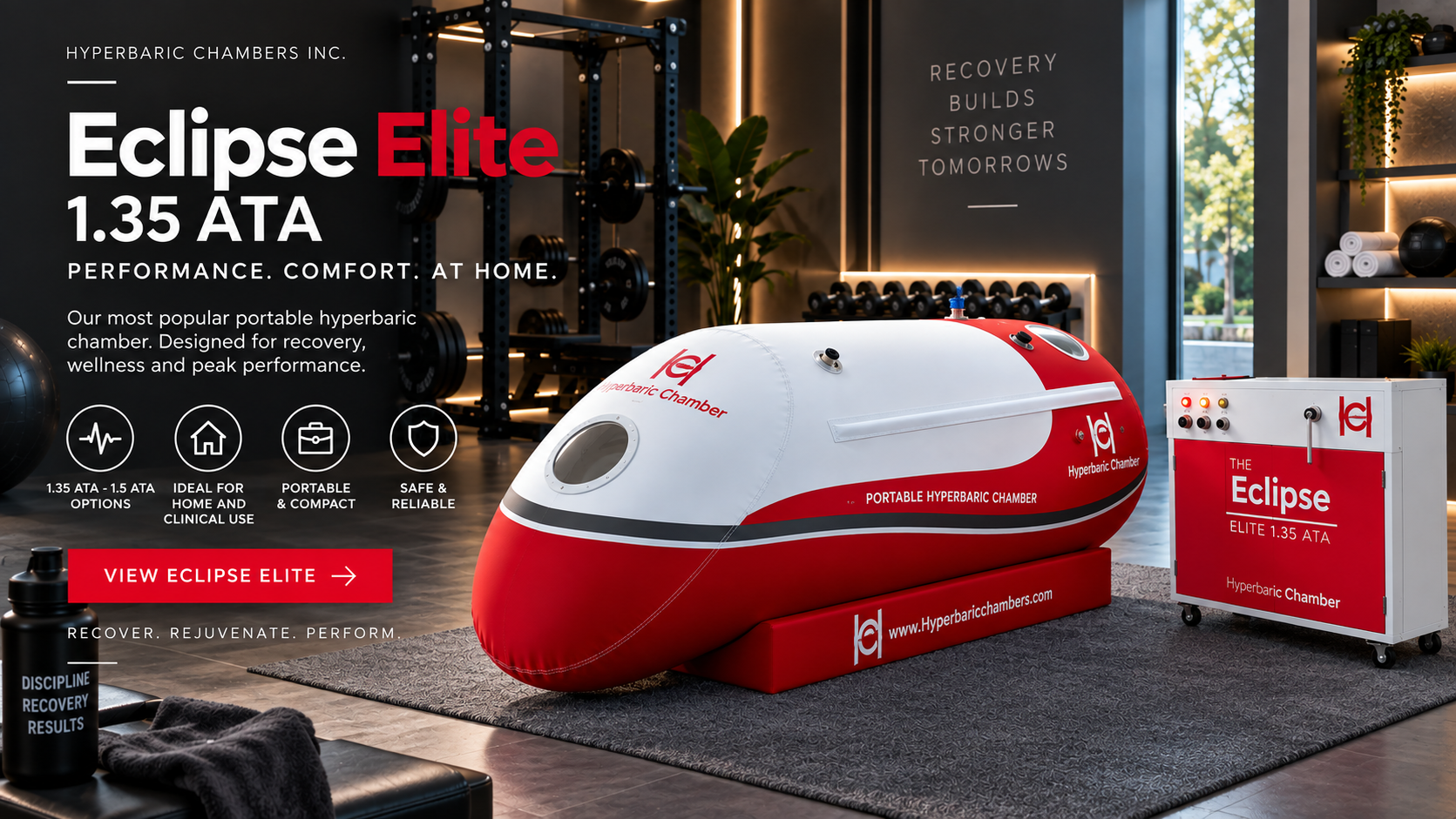 Eclipse Elite 1.35 ATA hyperbaric chamber